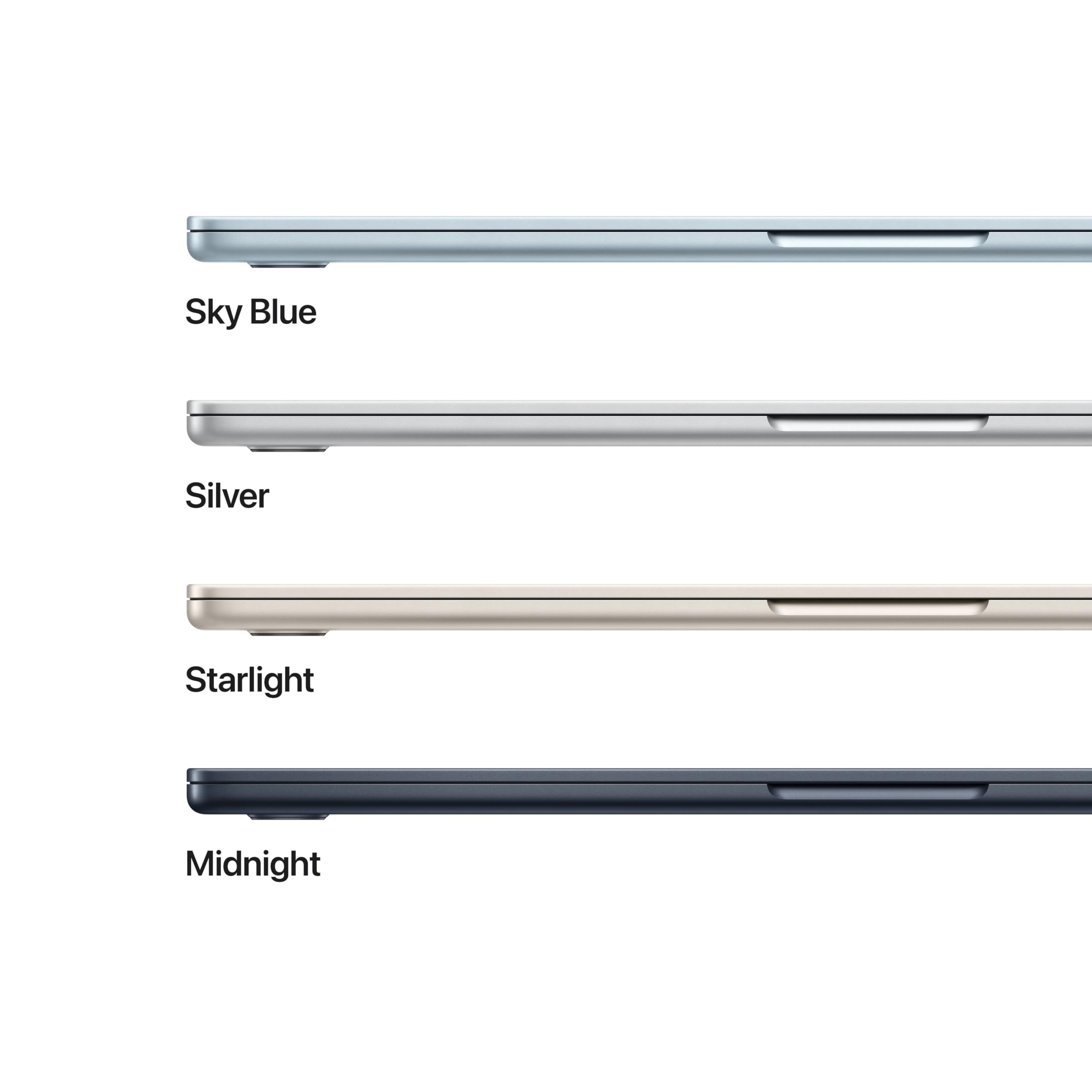 Apple 2026 MacBook Air 15-inch Laptop with M5 chip: Built for AI, 15.3-inch Liquid Retina Display, 16GB Unified Memory, 512GB SSD, 12MP Center Stage Camera, Touch ID, Wi-Fi 7; Midnight